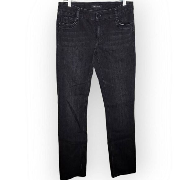 White House Black Market Denim - White House Black Market Women's Blanc Slim Leg Jeans Black Denim size 4 Regular